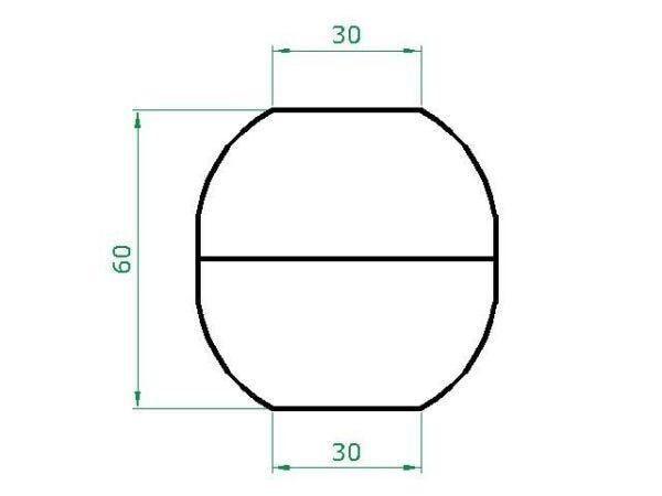 Vaso Planta 60x60 Esférico Rústico Polietileno - TERRACOTA 016 - 4