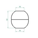 Ver imagem 4 de Vaso Planta 60x60 Esférico Rústico Polietileno - TERRACOTA 016