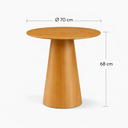 Ver imagem 2 de Mesa de Apoio em Lâmina Natural de Tauari Design Contemporâneo Desirée Oona Design Mel