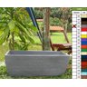 Vaso Planta 80x30 Jardineira Floreira Polietileno - CINZA CIMENTO 004 - 1