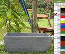 Ver imagem 1 de Vaso Planta 80x30 Jardineira Floreira Polietileno - CINZA CIMENTO 004