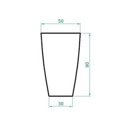 Kit Vaso Planta + Prato Rodízio 80x50 Oval Moderno Polietileno - Terracota 016 - 2