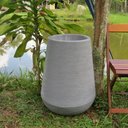 Ver imagem 2 de Vaso Planta 65x35 Egípcio Rústico Polietileno - CINZA CIMENTO 004