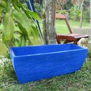 Ver imagem 2 de Vaso Planta 80x30 Jardineira Floreira Polietileno - AZUL ARARA 009