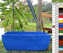 Ver imagem 1 de Vaso Planta 80x30 Jardineira Floreira Polietileno - AZUL ARARA 009
