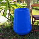 Ver imagem 2 de Vaso Planta 65x35 Egípcio Rústico Polietileno - AZUL ARARA 009