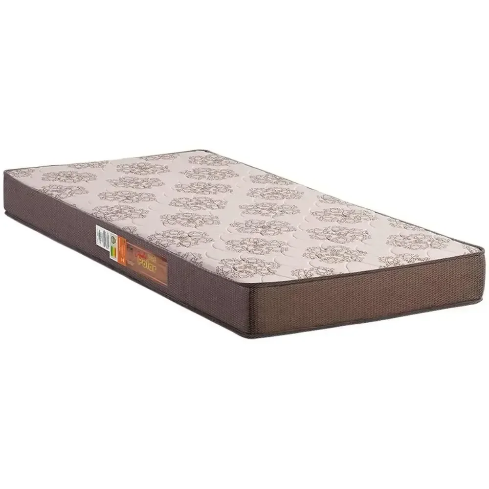 Colchao Solteiro D28 Perola Polar Marrom 88x188x17 - 1