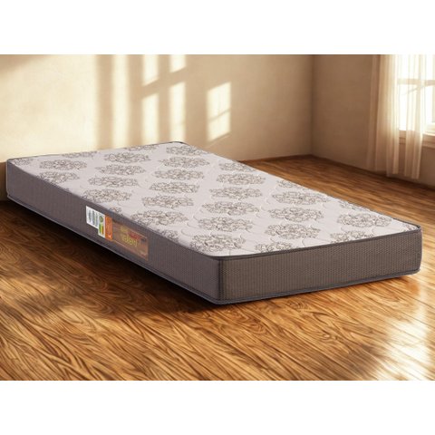 Colchao Solteiro D28 Perola Polar Marrom 88x188x17