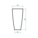 Ver imagem 4 de Vaso Planta 90x45 Moderno Trapézio Polietileno