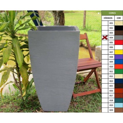 Vaso Planta 90x45 Moderno Trapézio Polietileno