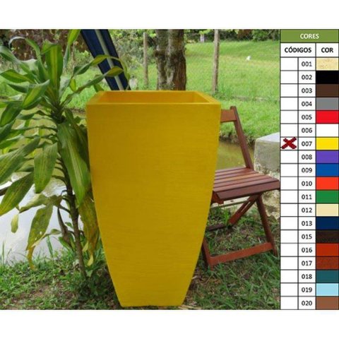 Vaso Planta 90x45 Moderno Trapézio Polietileno