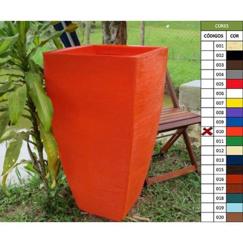 Vaso Planta 90x45 Moderno Trapézio Polietileno