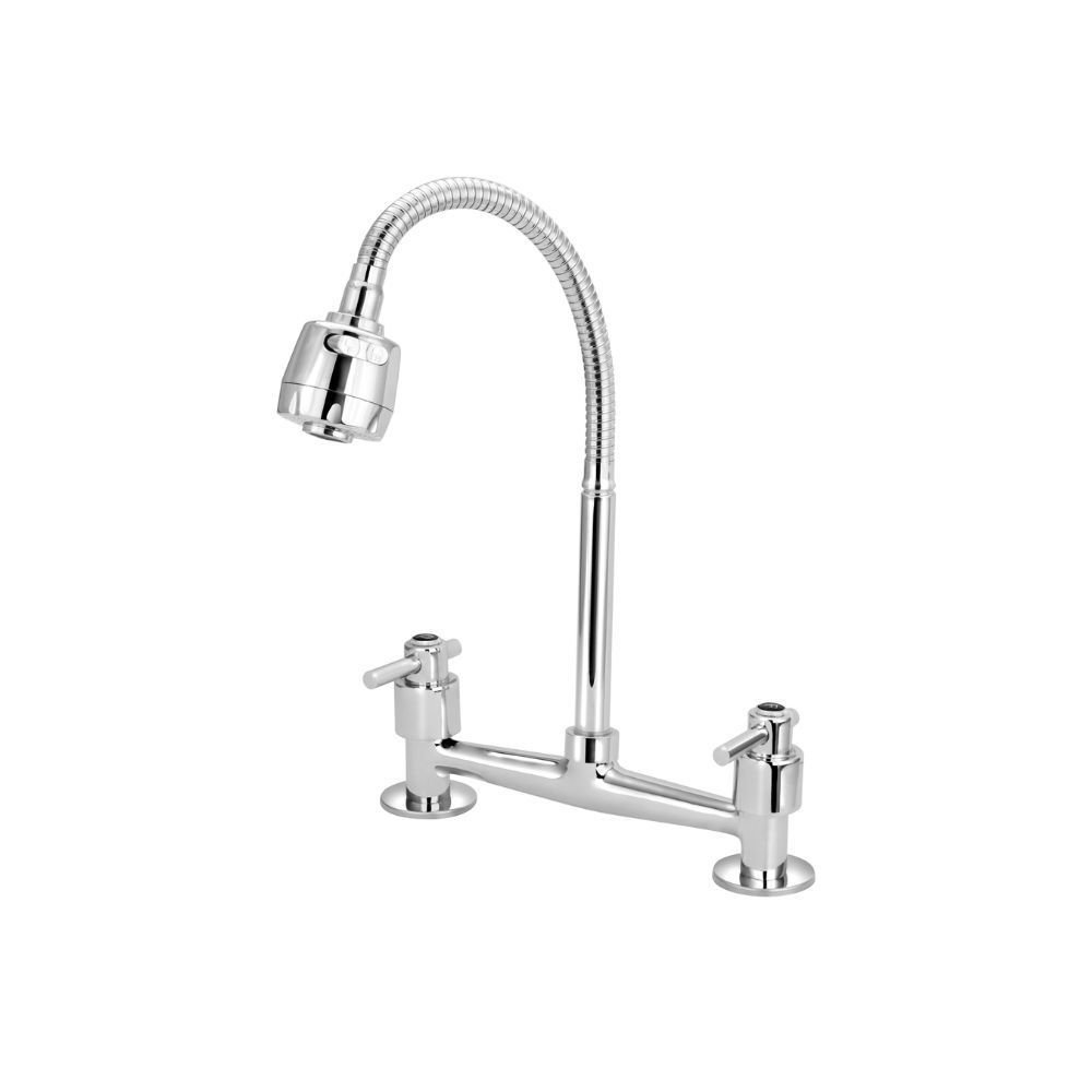 Torneira Misturador Cozinha Mesa Gourmet Flexível Cr. 1/4v. - 1