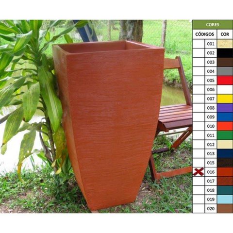 Vaso Planta 90x45 Moderno Trapézio Polietileno