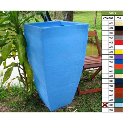 Vaso Planta 90x45 Moderno Trapézio Polietileno