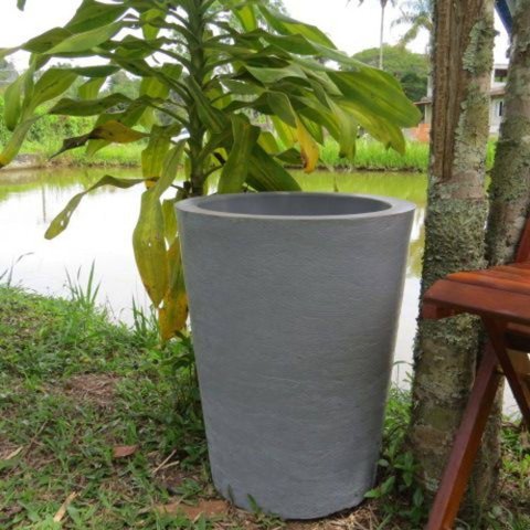 Vaso Planta 50x40 Redondo Cônico Polietileno