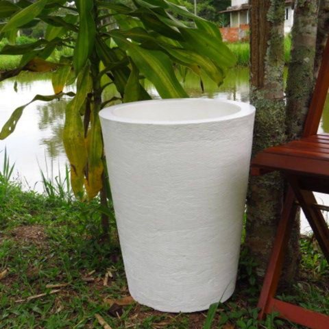 Vaso Planta 50x40 Redondo Cônico Polietileno