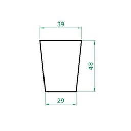 Vaso Planta 50x40 Redondo Cônico Polietileno - 4