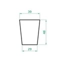 Ver imagem 4 de Vaso Planta 50x40 Redondo Cônico Polietileno