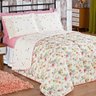 Kit Enxoval Queen Heros Floral Vermelho Ione Enxovais 4 peças - 1