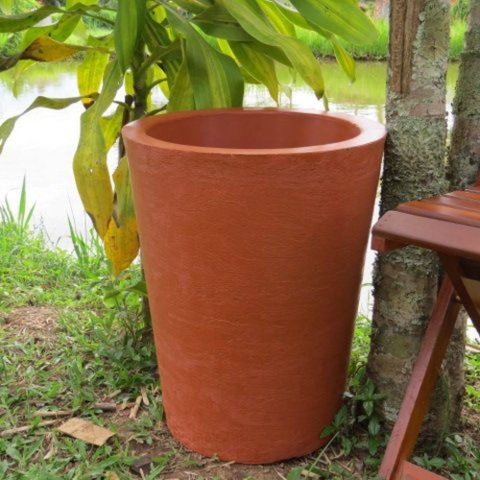 Vaso Planta 50x40 Redondo Cônico Polietileno