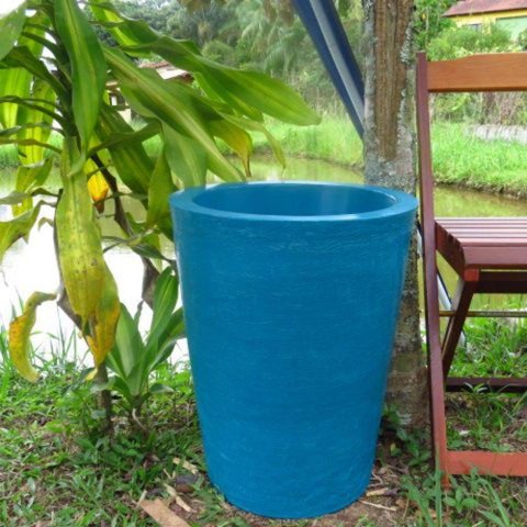 Vaso Planta 50x40 Redondo Cônico Polietileno
