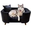 Ver imagem 1 de Sofá Caminha Grande Porte Pet Luxo em Sued Premium:preto