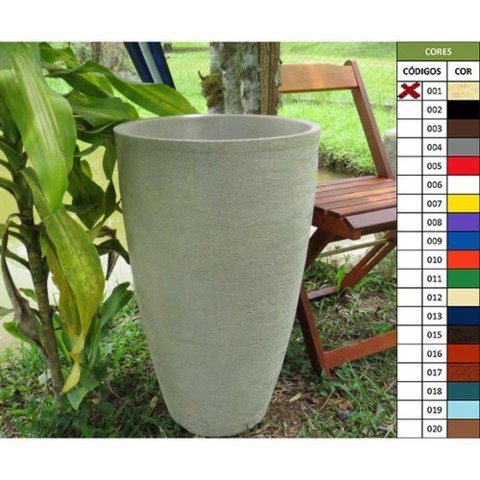 Vaso Planta 65x40 Oval Moderno Polietileno