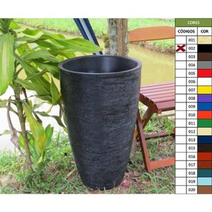 Vaso Planta 65x40 Oval Moderno Polietileno