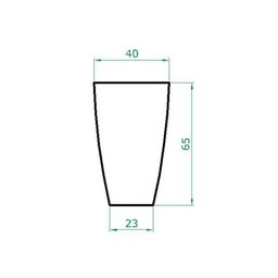 Vaso Planta 65x40 Oval Moderno Polietileno - 4