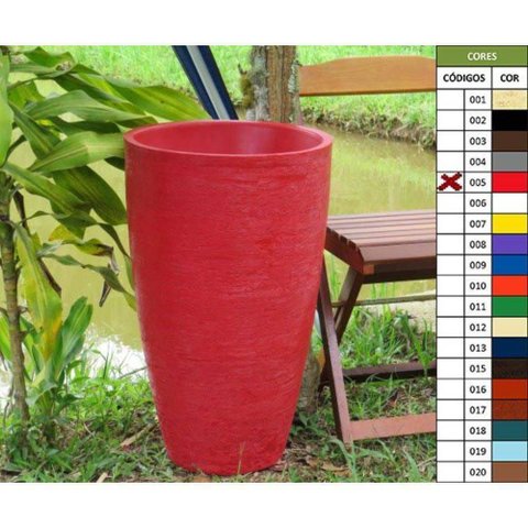 Vaso Planta 65x40 Oval Moderno Polietileno