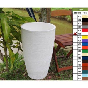 Vaso Planta 65x40 Oval Moderno Polietileno