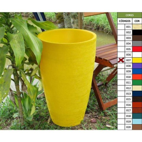 Vaso Planta 65x40 Oval Moderno Polietileno