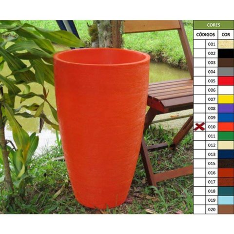 Vaso Planta 65x40 Oval Moderno Polietileno
