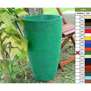 Vaso Planta 65x40 Oval Moderno Polietileno