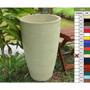 Vaso Planta 65x40 Oval Moderno Polietileno
