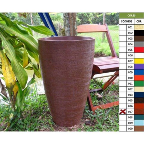 Vaso Planta 65x40 Oval Moderno Polietileno