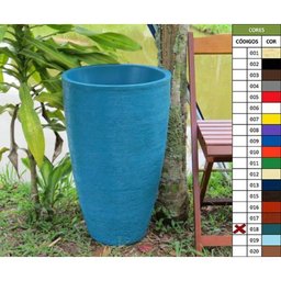 Vaso Planta 65x40 Oval Moderno Polietileno - 1
