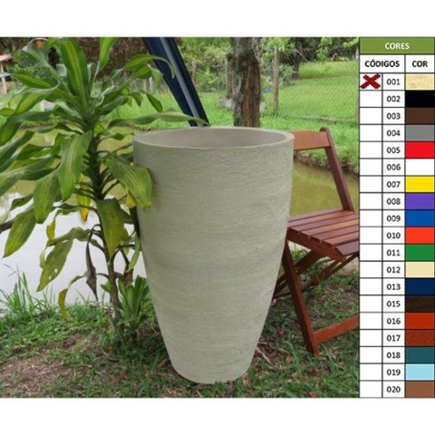 Vaso Planta 80x50 Oval Moderno Polietileno