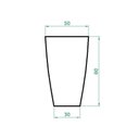 Ver imagem 4 de Vaso Planta 80x50 Oval Moderno Polietileno