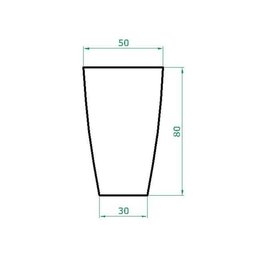 Vaso Planta 80x50 Oval Moderno Polietileno - 4