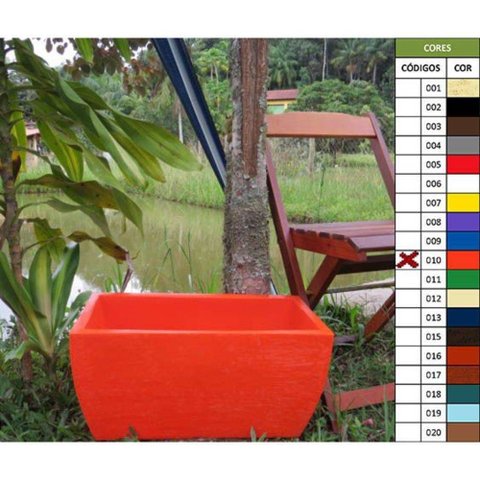 Vaso Planta 50x25 Jardineira Floreira Polietileno