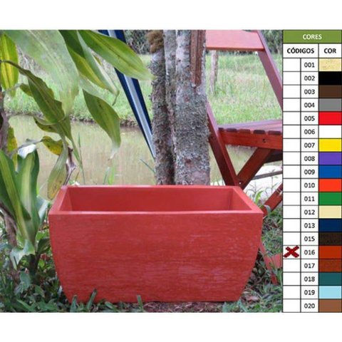 Vaso Planta 50x25 Jardineira Floreira Polietileno