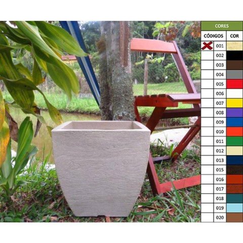 Vaso Planta 30x30 Moderno Trapézio Polietileno