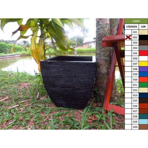 Vaso Planta 30x30 Moderno Trapézio Polietileno