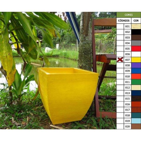 Vaso Planta 30x30 Moderno Trapézio Polietileno