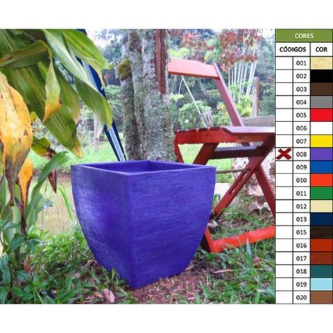 Vaso Planta 30x30 Moderno Trapézio Polietileno