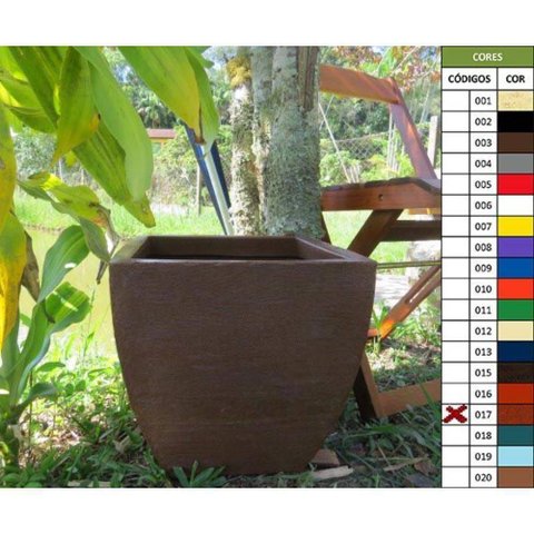 Vaso Planta 30x30 Moderno Trapézio Polietileno