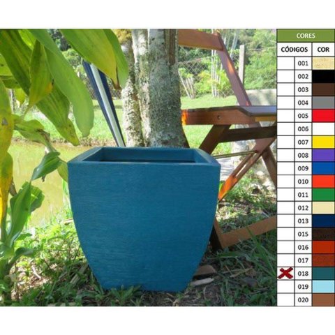 Vaso Planta 30x30 Moderno Trapézio Polietileno
