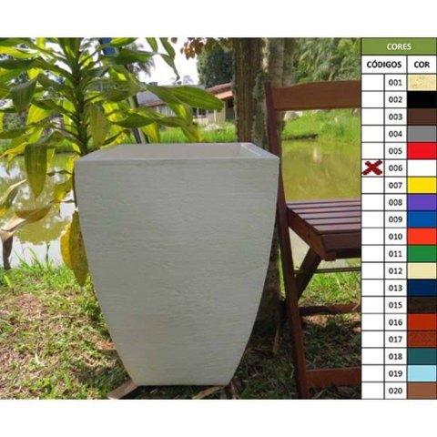 Vaso Planta 60x40 Moderno Trapézio Polietileno